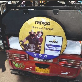 E-Rickshaw Stepney Cover Printing & Mounting